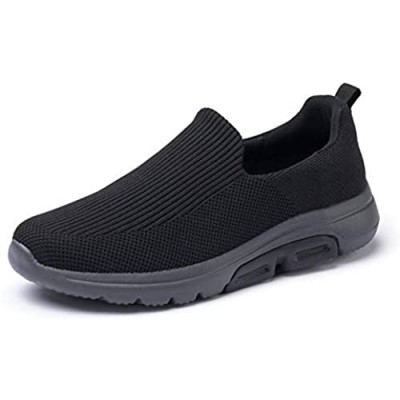 FRANK MULLY Men's Slip On Walking Shoes Lightweight Casual Knit Fashion Sneakers Comfortable Work Shoes Athletic Walking Shoes for Men