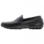 J75 by Jump Men's Daytona Stylish | Light Weight | Leather Upper | Slip-ons | Penny Brace Driver | Casual Shoes| Smoking Slipper | Dress Loafers for Men