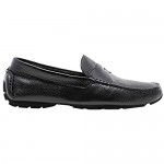 J75 by Jump Men's Daytona Stylish | Light Weight | Leather Upper | Slip-ons | Penny Brace Driver | Casual Shoes| Smoking Slipper | Dress Loafers for Men