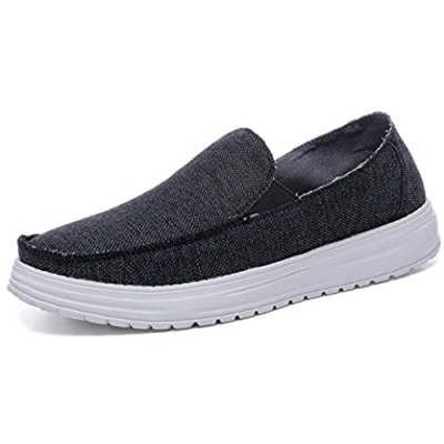 Men's Slip on Loafers Boat Shoes Comfort Boat Shoes for Men Classic Lace-up Deck Shoes Breathable Canvas Shoes Casual Cloth Mens Loafers