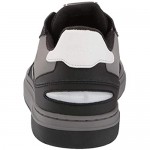 HUGO by Hugo Boss Men's Contemporary Low Top Leather Sneaker Slipper Ebony Black 8