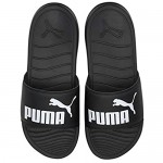 PUMA Men's Popcat 20 Beach and pool shoes Black White 9