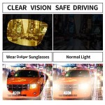 Dollger Night Driving Glasses for Men Women Wrap Around Anti Glare Polarized HD Yellow Night Vision Glasses