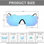 HUIRONG Polarized Sunglasses for Men and Women One-Piece Mirrored Lens UV400