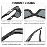 Polarized Sports Sunglasses UV400 Protection for Men & Women Cycling Driving Fishing Sunglasses Wrap-around TR90 Frame