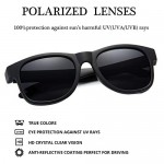 Polarized Sunglasses for Men Women Retro UV Protection TR90 Lightweight Frame Driving Fishing Sun Glasses