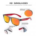 Retro Polarized Sunglasses for Men/Women UV Protection Ultra Light Classic Rectangular Mirrored Sun Glasses P8816