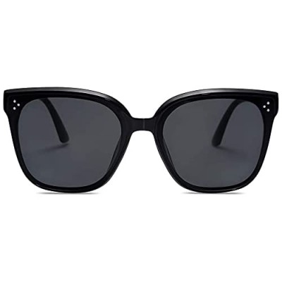 SOJOS Retro Oversized Square Cateye Sunglasses for Women Butterfly Designer Luxury Shades SJ2158