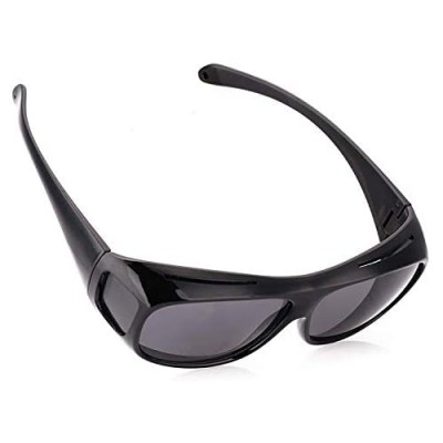 Wear Over sunglasses for men women Polarized lens fit over Prescription Glasses UV400
