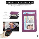 Bifold Slim Wallet-Mutural Minimalist Leather Front Pocket Card Cases Wallets with RFID Blocking for Men Women