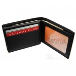 Castello Italian Soft Leather Flip-Up Billfold with Two I.D.