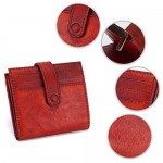 FEI STUDIO RFID Genuine Leather Blocking Slim Bifold Front Pocket Wallets for Women & Men