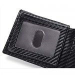 HANDAFA RFID Blocking Card Holder Slim Wallet For Men Minimalist Bifold Money Clip(Black One Size)