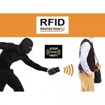 Men's Leather Bifold Wallet | RFID Blocking Stylish Wallets for Men | 1 ID Window | Mens Wallet (Black)