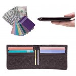 Mens Wallet Leather Rfid Blocking Slim Wallets for Men Credit Card Holder Minimalist Front Pocket Wallet