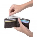 Mens Wallet Leather Rfid Blocking Slim Wallets for Men Credit Card Holder Minimalist Front Pocket Wallet
