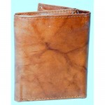 New Stone Mountain Men's Leather RFID Protection Interior Zip Trifold Wallet