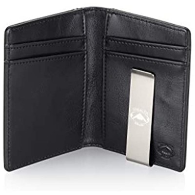 Stealth Mode Slim Front Pocket Money Clip Wallet for Men with RFID Blocking