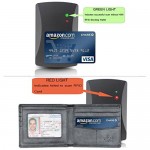 Wallet for Men-Genuine Leather RFID Blocking Bifold Stylish Wallet With 2 ID Window (Blue-Galaxy)