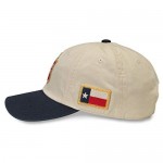 AMERICAN NEEDLE United Slouch Lone Star Beer Baseball Dad Buckle Strap Hat (PBC-1909B-INVY) Ivory/Navy
