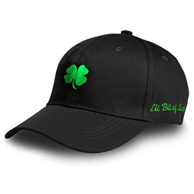 Atenia St Patricks Day Clover Hat Irish St Patricks Day Shamrock Accessories Baseball Cap for Men and Women (Clover-Black)