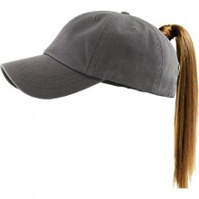 Bad Hair Day Ponytail All Cotton Baseball Cap Comfy Sports Hat Daily Wear Messy High Bun Fits Everyone