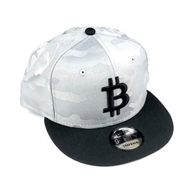 BTC Universe Bitcoin Flat Bill Adjustable Snapback Gray Camo Cap Black Bill with Black 3D Puff Embroidery Limited Edition