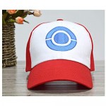 Combination Packaging Pokemon Ash Ketchum Baseball Snapback Cap Hat for Adult Embroidered Adjustable Red