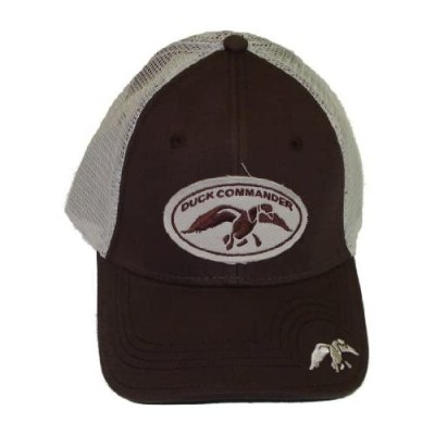 DUCK COMMANDER Brown Mesh Fitted Hat Duck Dynasty Hat