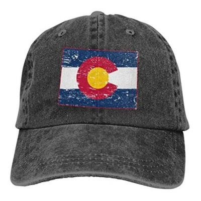 Eden Edies Unite States Flag Map Shape Design Denim Fabric Baseball Hat Adjustable Jeans Cap
