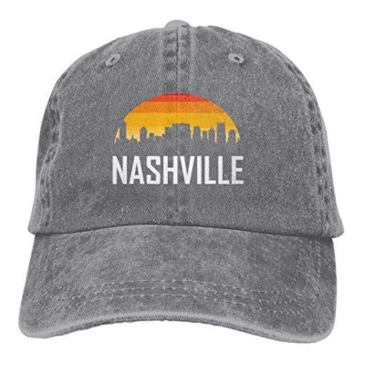 FEAIYEA Denim Cap Nashville Baseball Dad Cap Adjustable Classic Sports for Men Women Hat