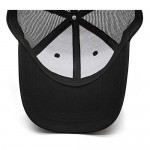Flames Wolf Trucker Hats for Men Women Cool Mesh Baseball Dad Cap Snapback Adjustable Black