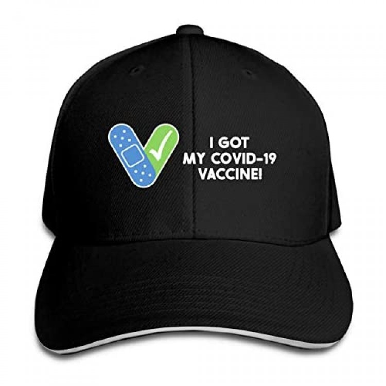 I Got My Covid Vaccine! Adjustable Baseball Hat Dad Hats Trucker Hat Sandwich Outdoor Sun Visor Cap