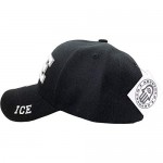 I.C.E Immigration & Customs Enforcement Officer Gear 3D Embroidered Baseball Cap Hat Black