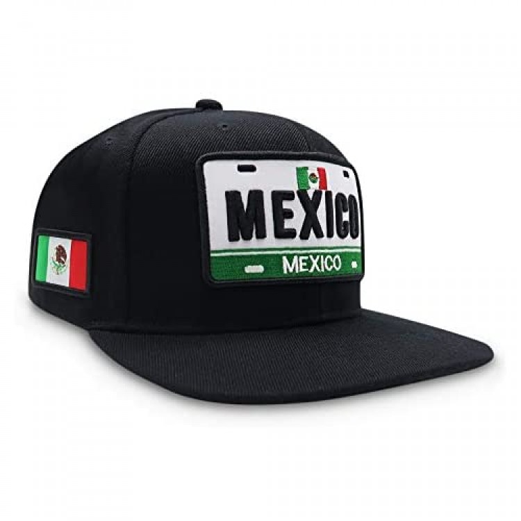 Men's Mexican Snapback Hat States License Embroidered Plate Cap