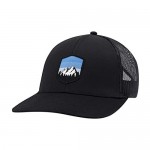Mountains & Trees Hat – Mountain Trucker Hat Baseball Cap Snapback (Black)
