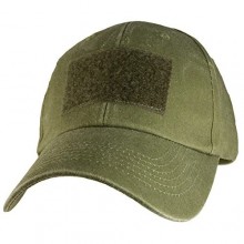 OD Green 2" x 3" Hook & Loop Front Patch Hat / OD Green Baseball Cap 6418