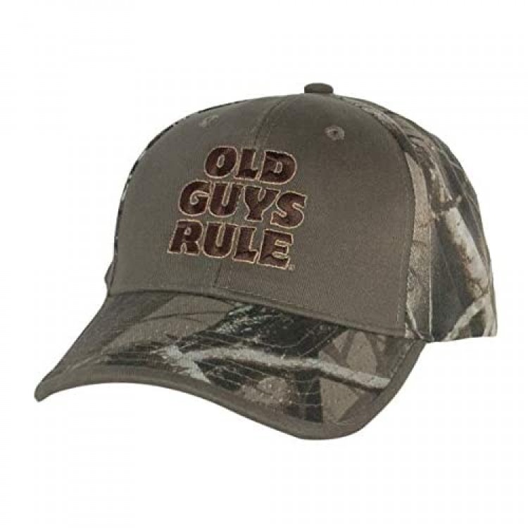 OLD GUYS RULE Hat Baseball Cap for Men | Bucks Trucks & Ducks | for Dad Husband Grandfather | Camo