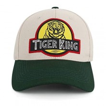 PopCrew Tiger King Hat - Exotic Zoo Animal Park Ranger Safari Baseball Cap - Funny Joke Gag Gift Cap for Men Women (One Size)