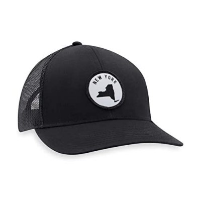 State Outline Trucker Hats - Patch Style - Baseball Cap Mesh Snapback Golf Hat