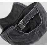 Unisex Pocket Sloth Vintage Jeans Adjustable Baseball Cap Cotton Denim Dad Hat