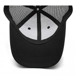 Unisex Summer Outdoor Black Baseball Caps Snapback Hat Red Logo Trucker Hat
