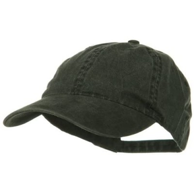 Washed Solid Pigment Dyed Cotton Twill Brass Buckle Cap