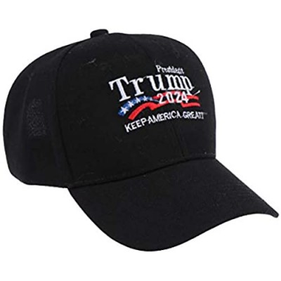 Yiphates Trump Hat 2024 Donald Trump Cap Hat Baseball Cap Sun Hat(Black)