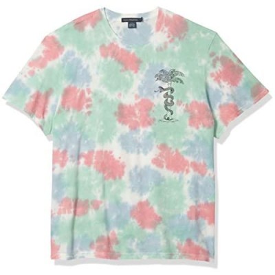 French Connection Men's Short Sleeve Reg Fit Tie Dye T-Shirt