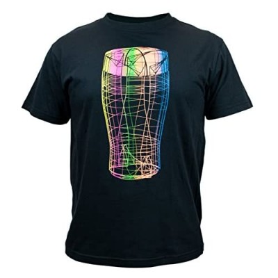 Guinness Black Tee with Vibrant Pint Graphic Print