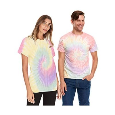 Krazy Tees Tie Dye Style T-Shirts Men Women - Fun Multi Color Tops