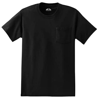 Mens Pocket Tees 6.1-Ounce 100% Cotton T-Shirts in Regular Big and Tall Sizes