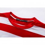 OThread & Co. Men's Long Sleeve Striped T-Shirt Basic Crew Neck Shirts