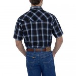 ELY CATTLEMAN Men's Short Sleeve Classic Western Plaid Shirt